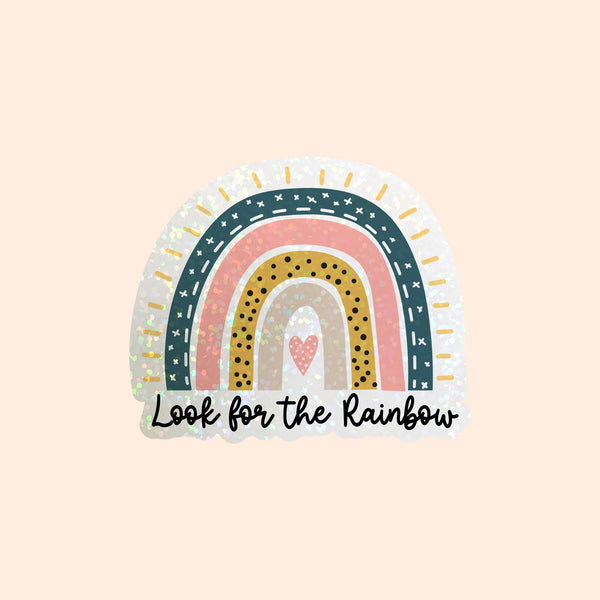 Die Cut Sticker: Look for the Rainbow