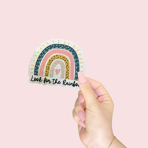 Die Cut Sticker: Look for the Rainbow