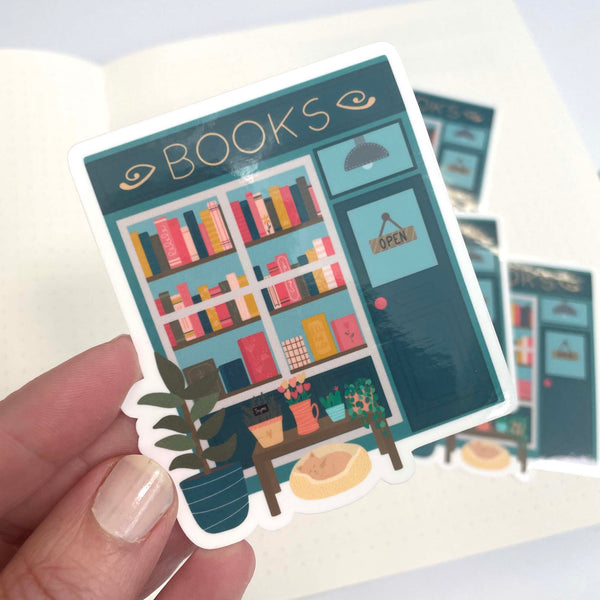 Die Cut Sticker: Book Store