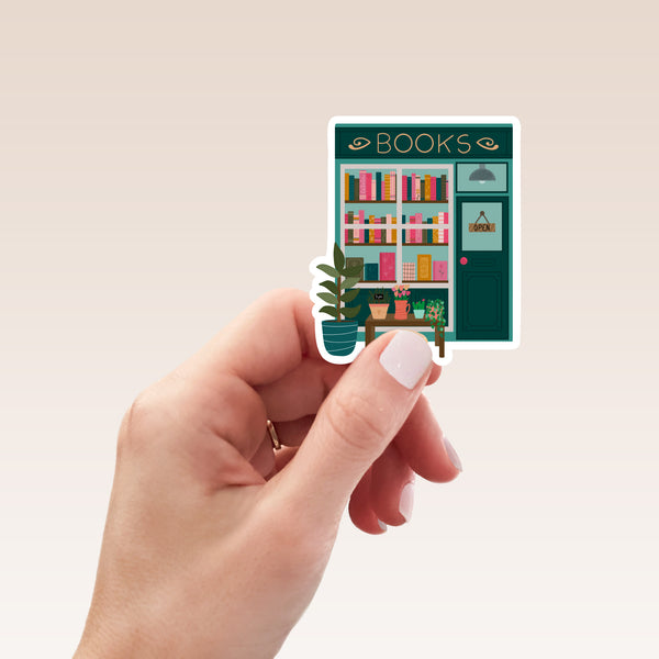 Die Cut Sticker: Book Store
