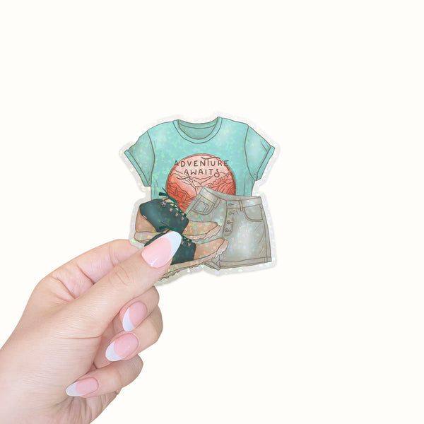 Die Cut Sticker: Adventure Awaits