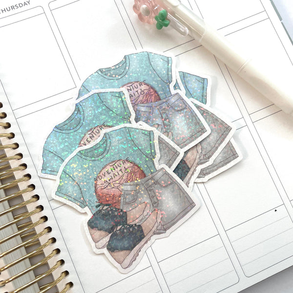 Die Cut Sticker: Adventure Awaits