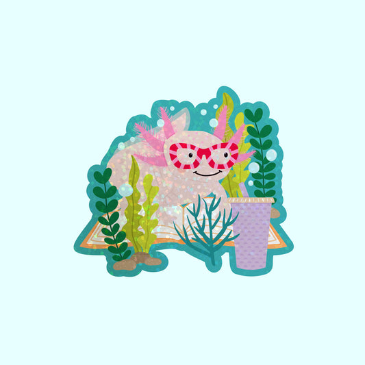 Die Cut Sticker: Axolotl