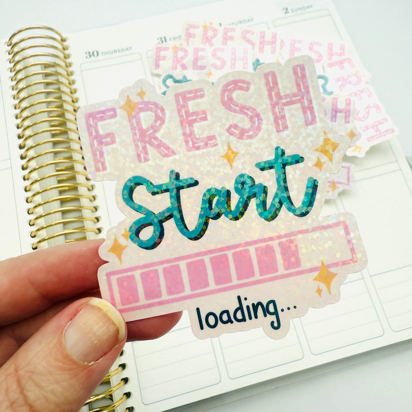 Die Cut Sticker: Fresh Start