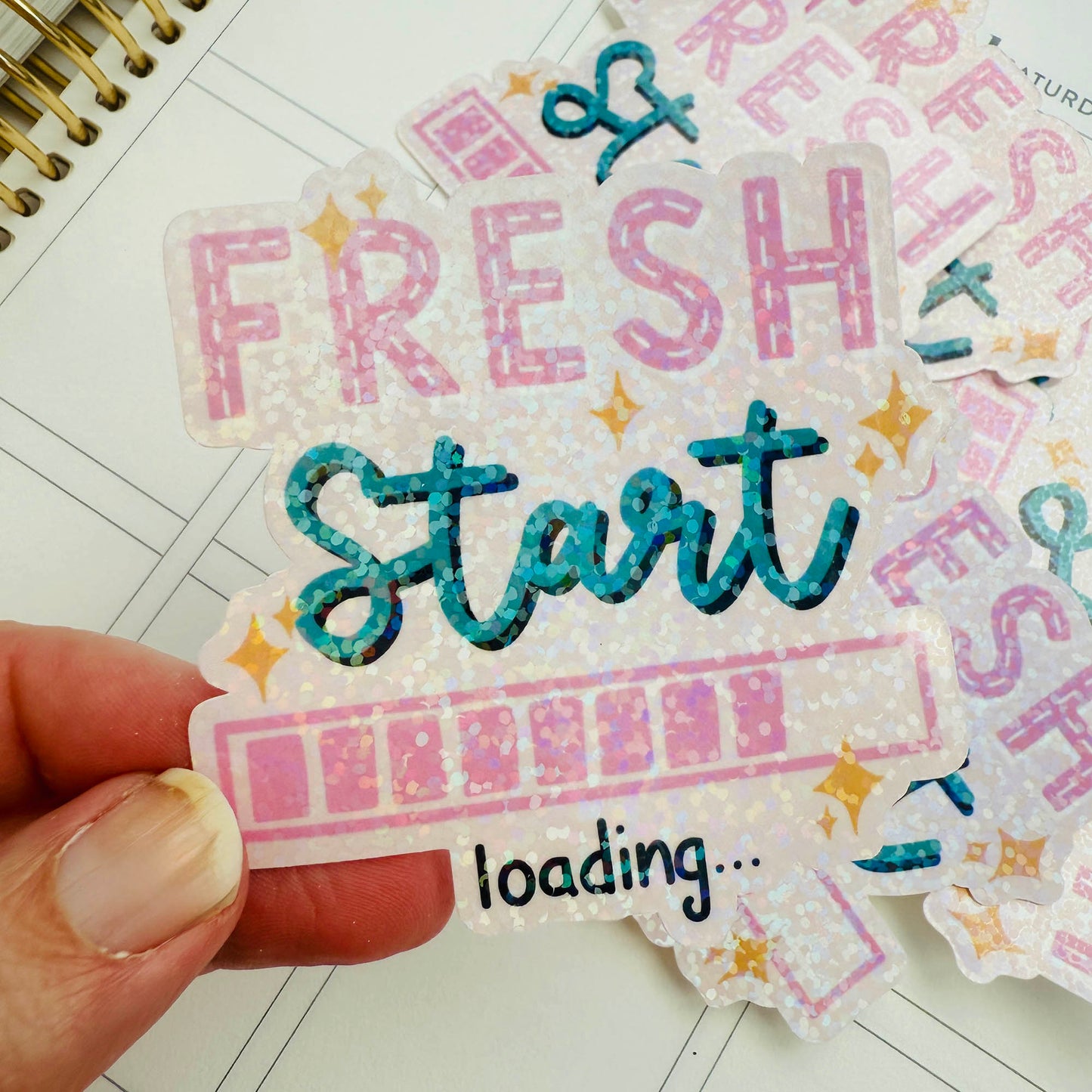 Die Cut Sticker: Fresh Start