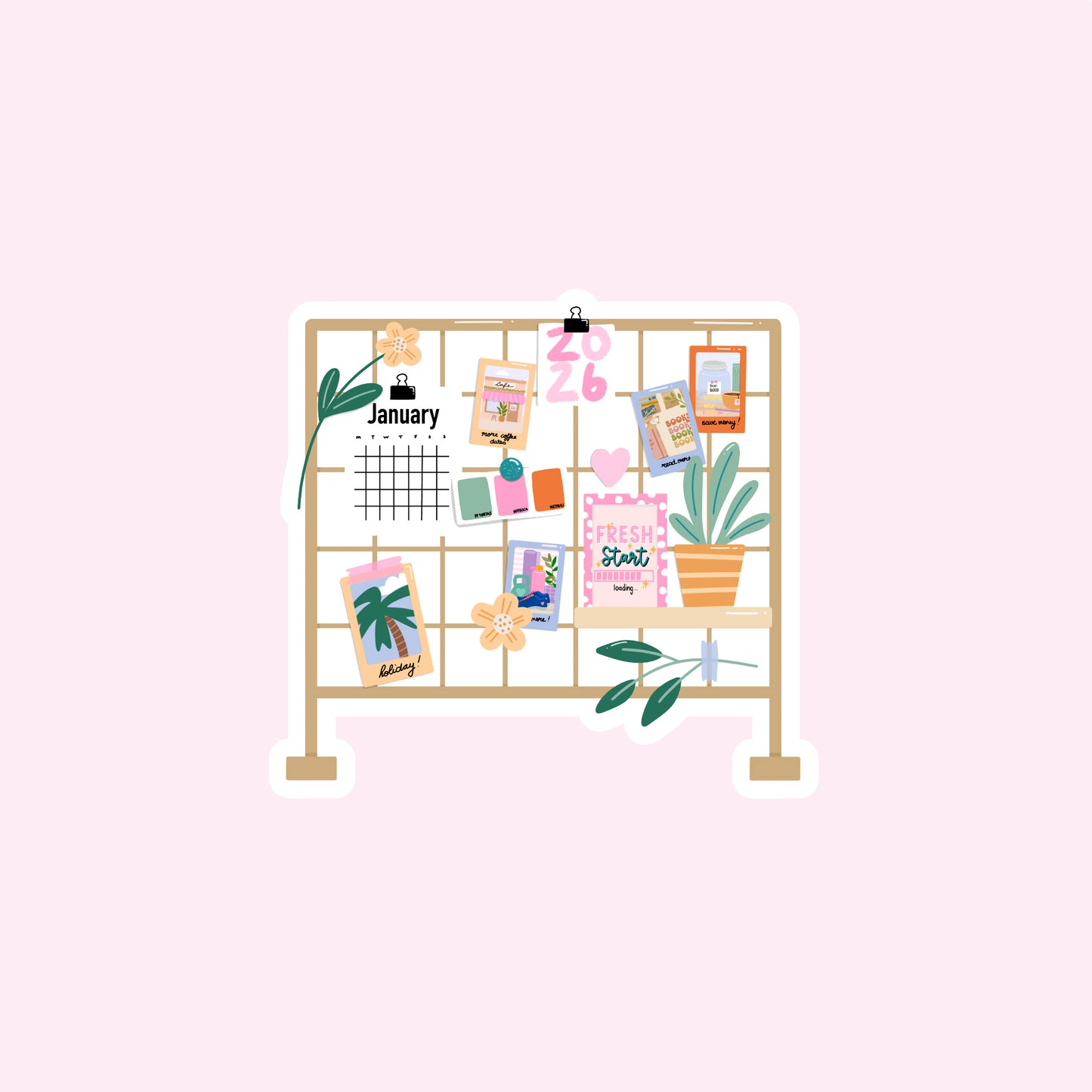 Die Cut Sticker: Mood Board