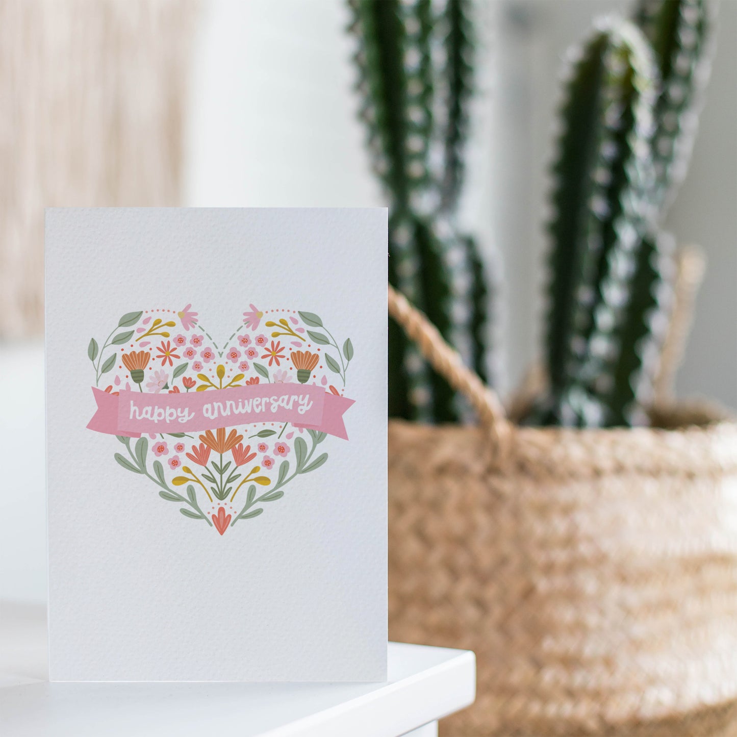 Anniversary Floral Heart