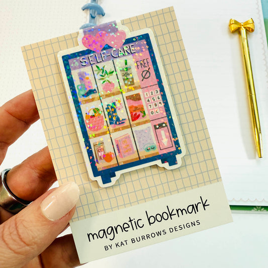 Magnetic Bookmark: Self-Care Vending Machine