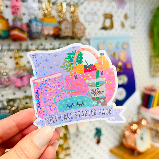 Die Cut Sticker: Self-Care Starter Pack