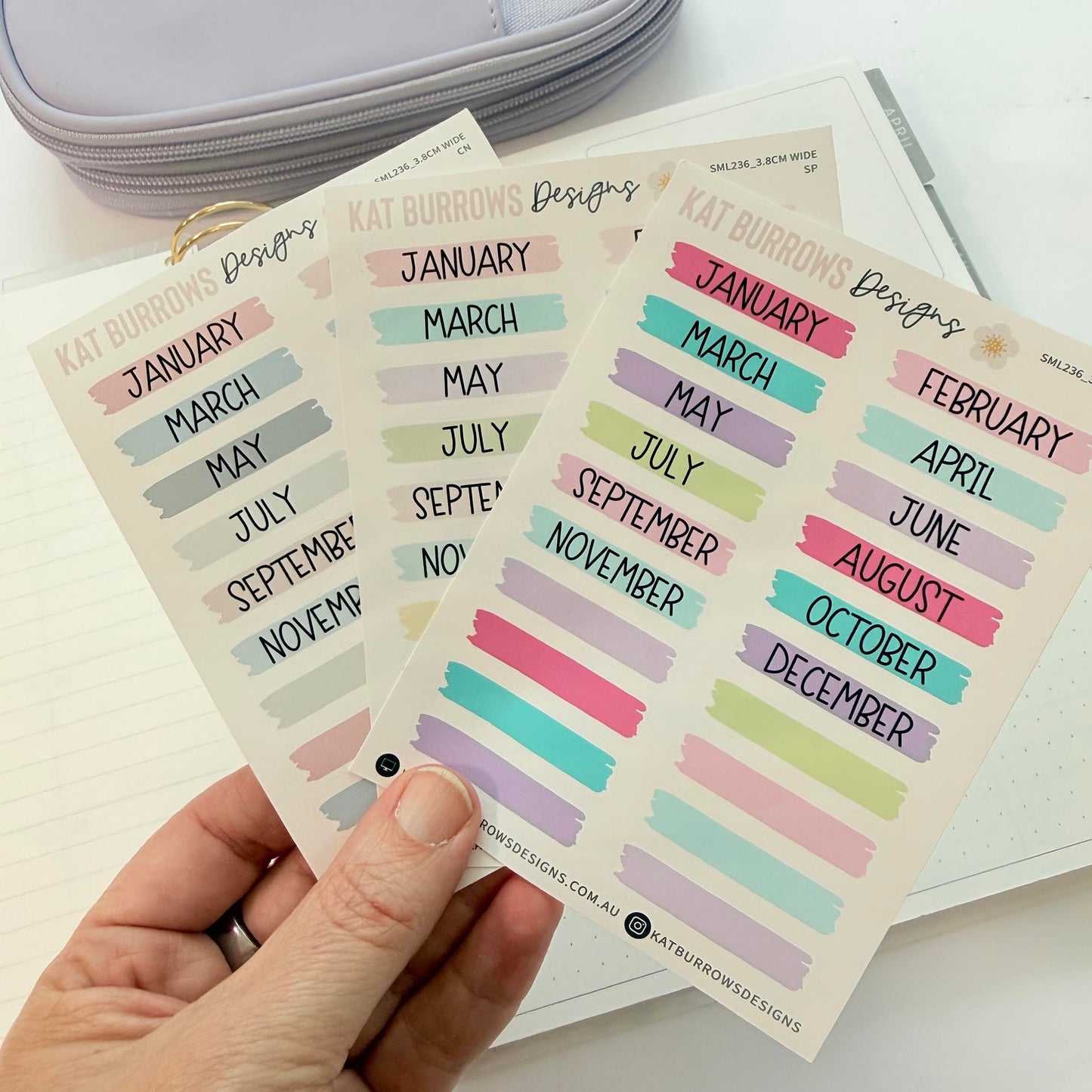 Stickers: Monthly Headers Highlighter