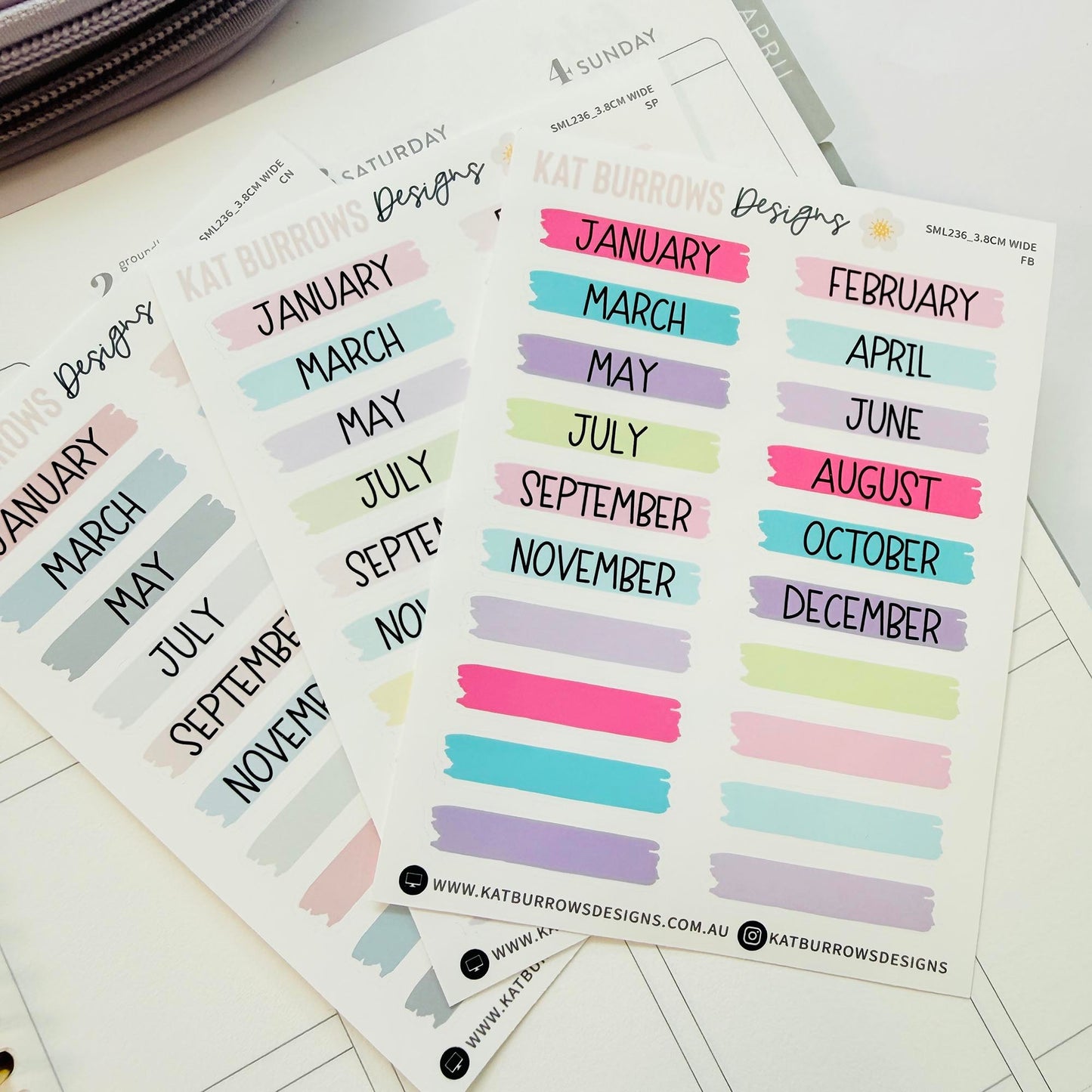 Stickers: Monthly Headers Highlighter