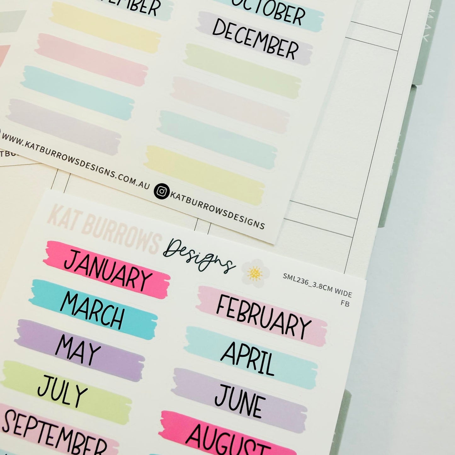 Stickers: Monthly Headers Highlighter