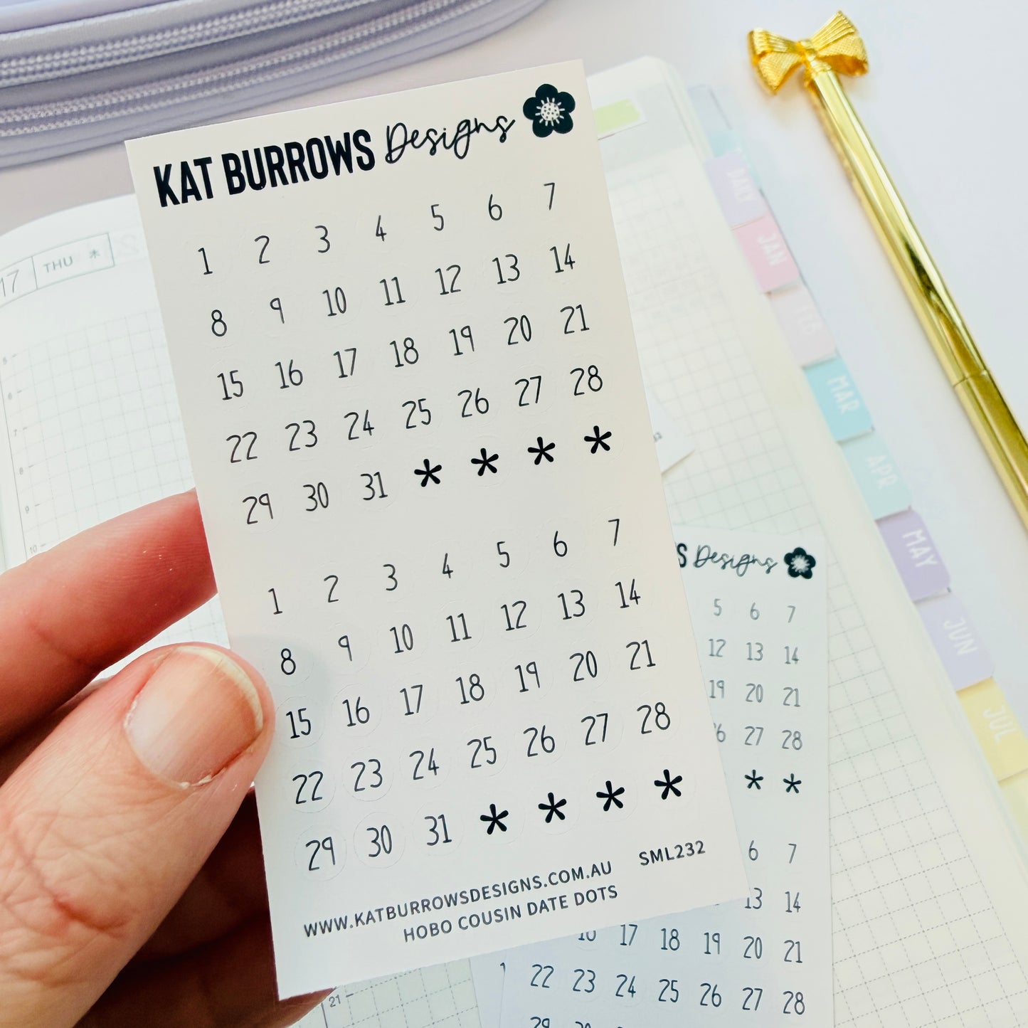 Stickers: Tiny Date Dots