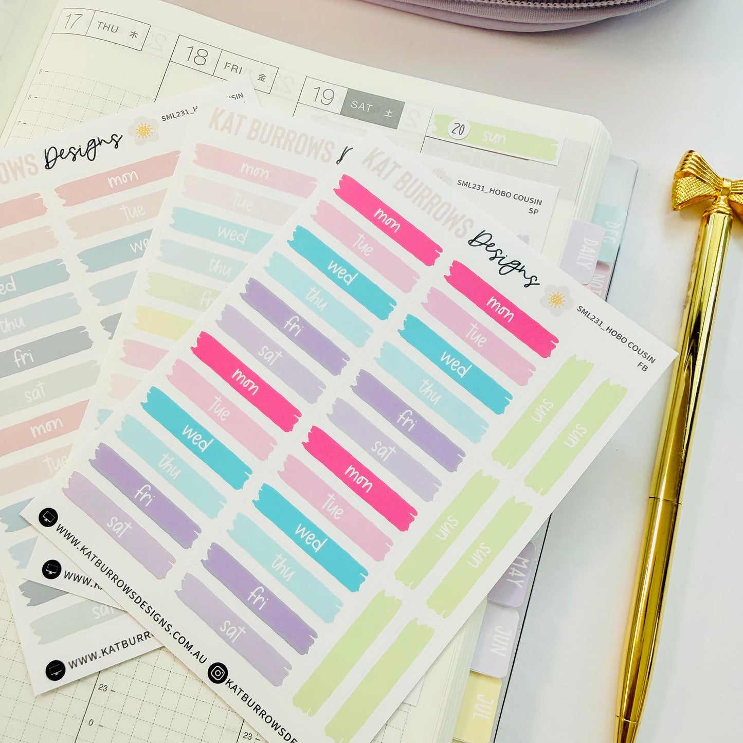 Stickers: Hobonichi Weekly Headers