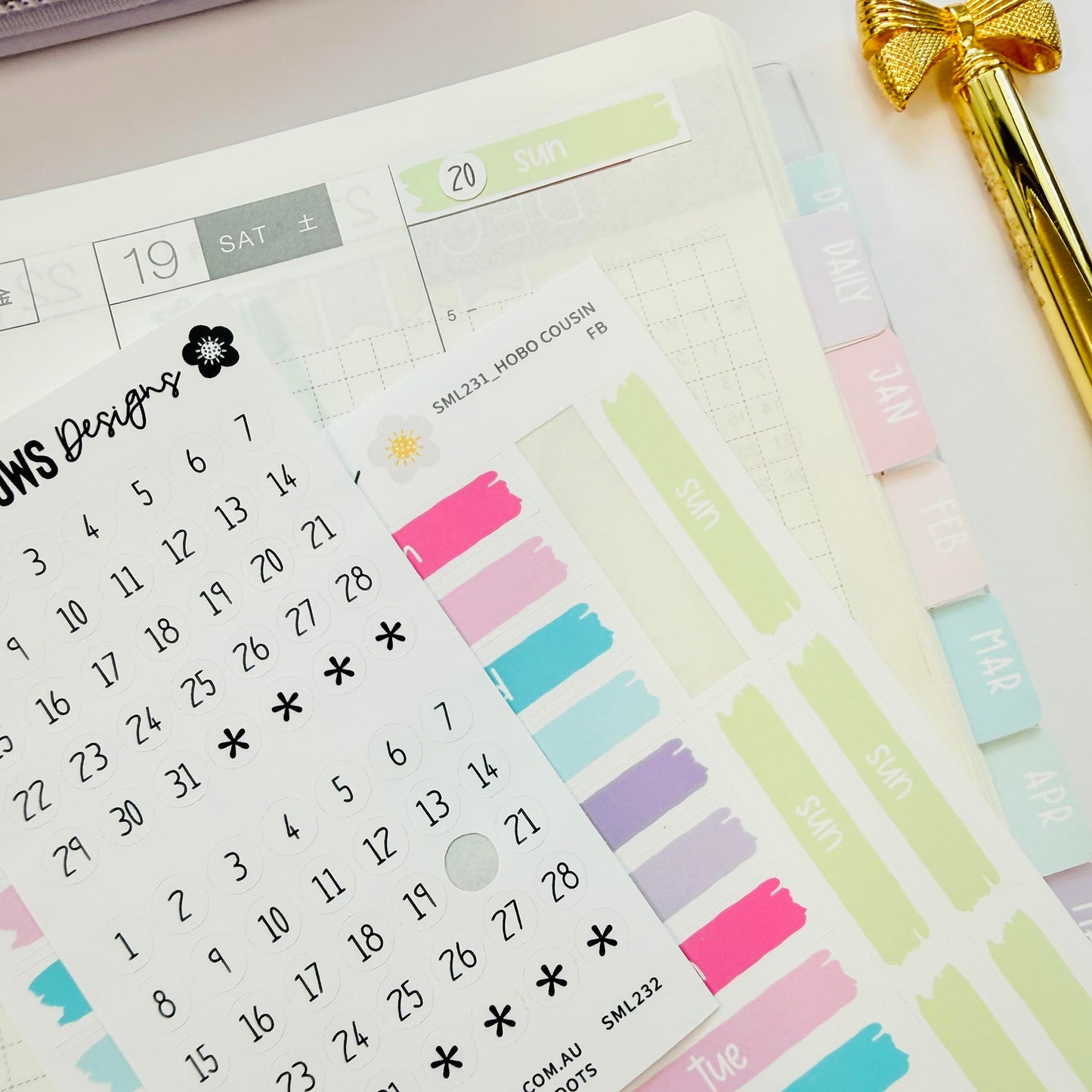 Stickers: Hobonichi Weekly Headers