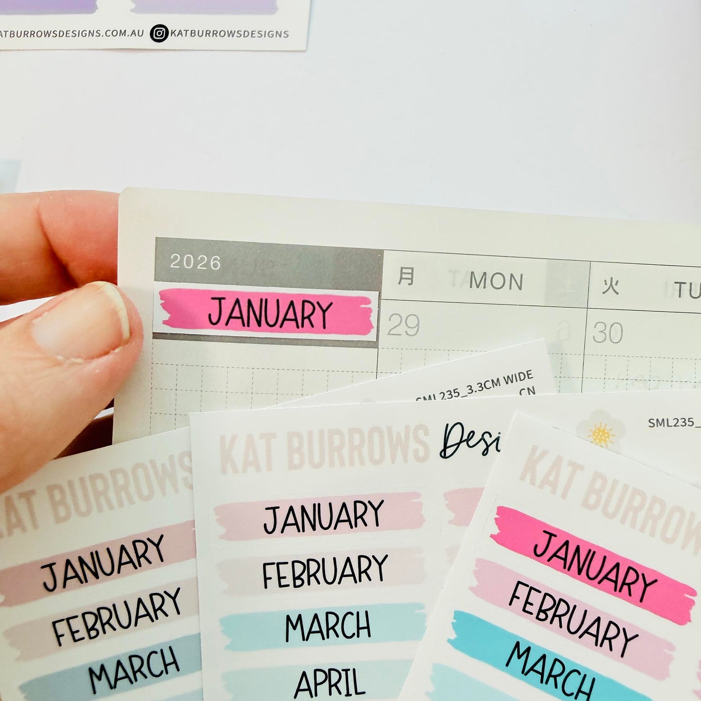 Stickers: Hobonichi Monthly Headers