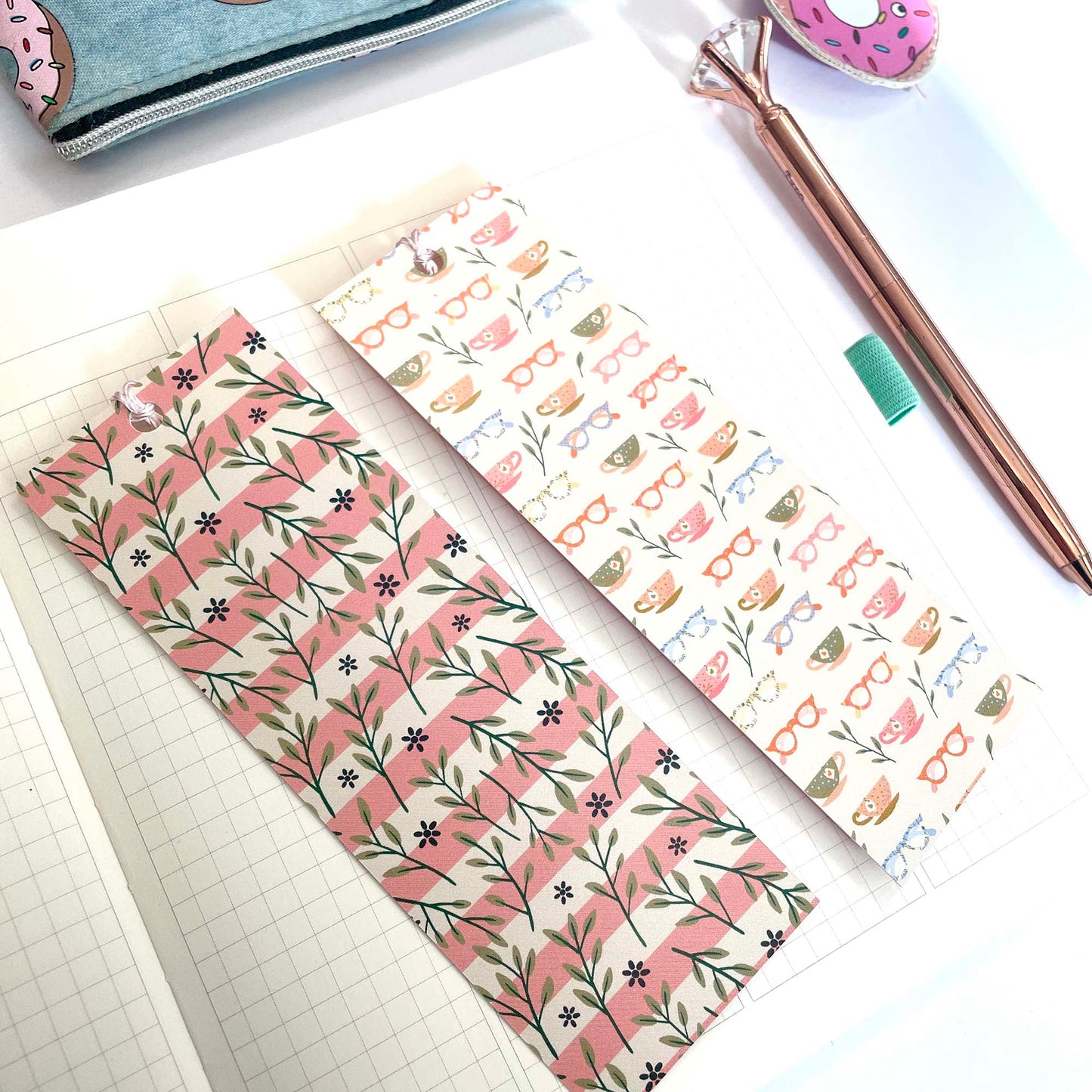 Bookmark: Set of 2 Bookish Pink