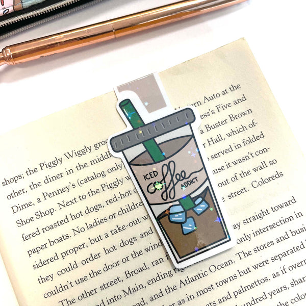 Magnetic Bookmark: Iced Coffee