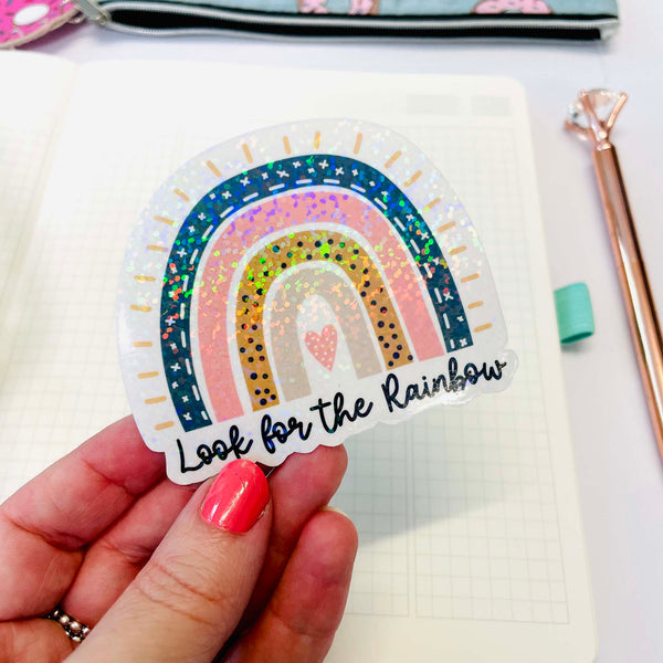 Die Cut Sticker: Look for the Rainbow