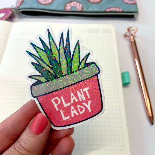 Die Cut Sticker: Plant Lady
