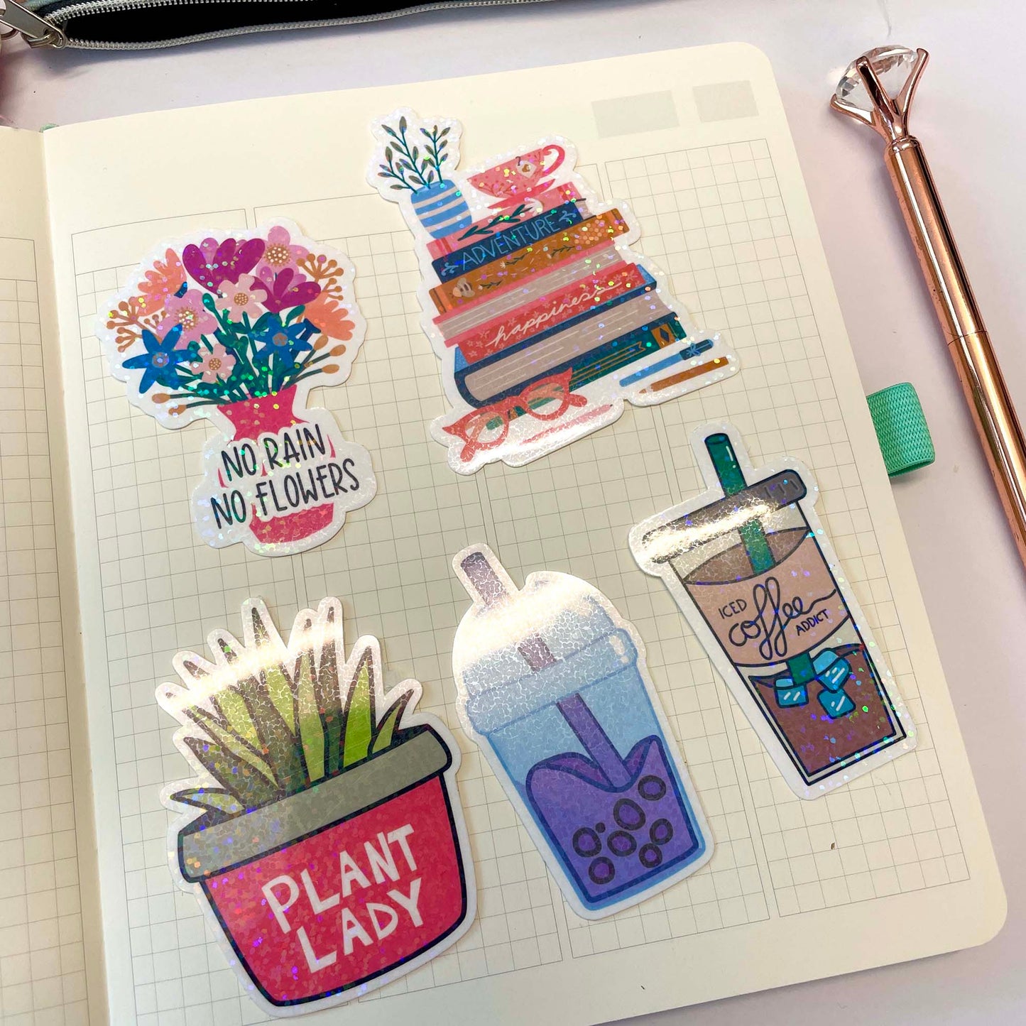 Die Cut Sticker: Bookish