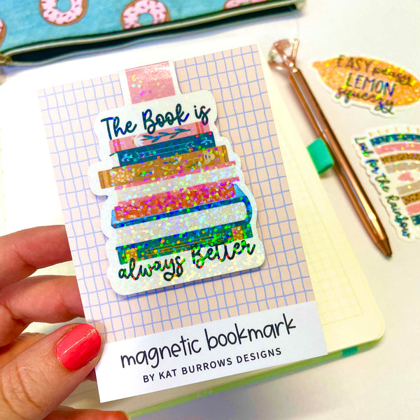 Magnetic Bookmark: Book Always Better