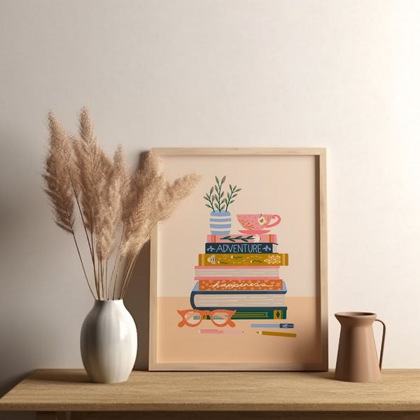 Art Print: Bookish Spring