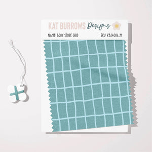 Digital Seamless Pattern: Book Store Grid