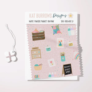 Digital Seamless Pattern: Makers Market Items