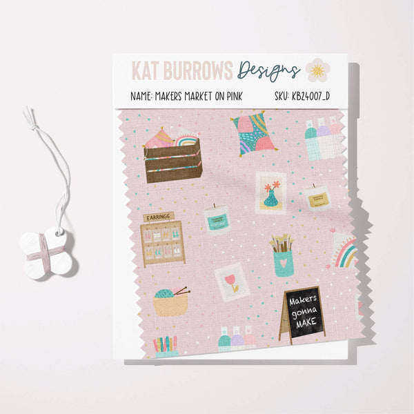 Digital Seamless Pattern: Makers Market Items