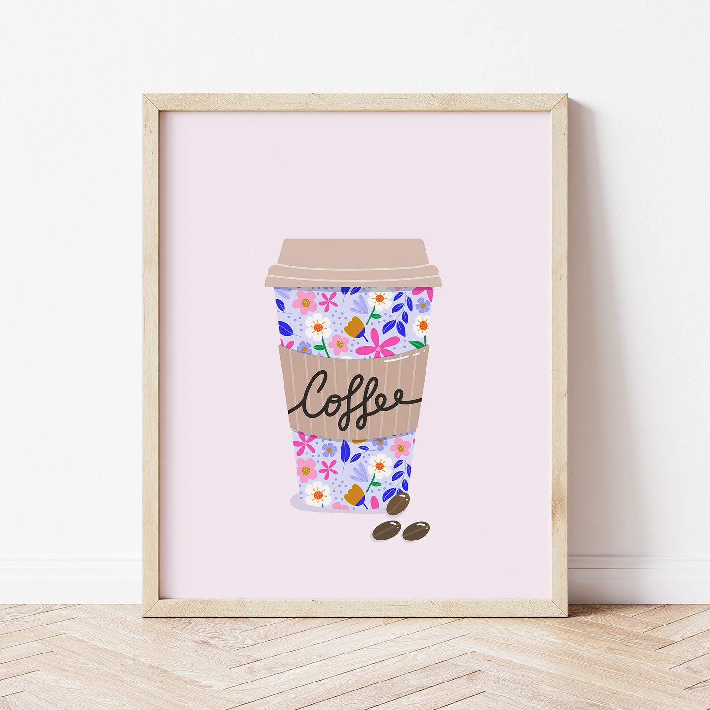 Art Print: Lilac Takeaway Coffee Cup