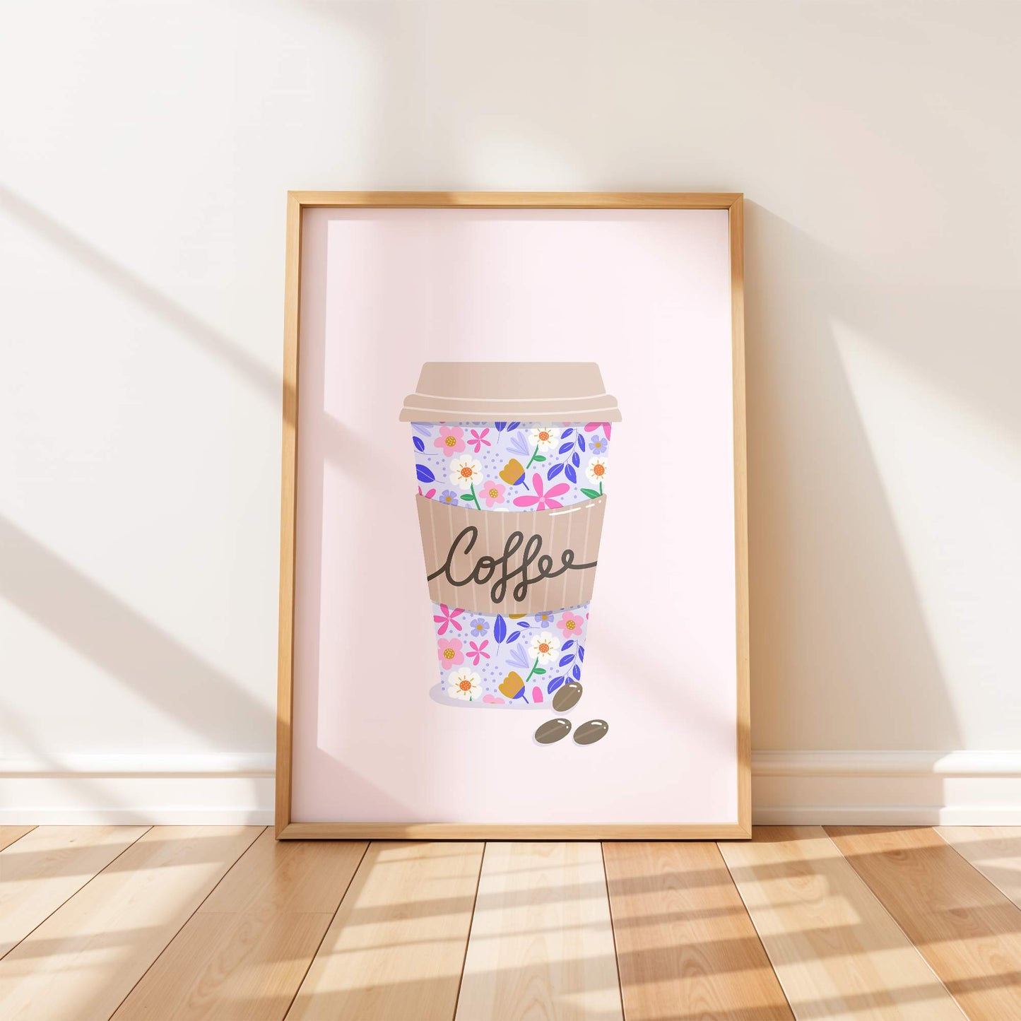 Art Print: Lilac Takeaway Coffee Cup