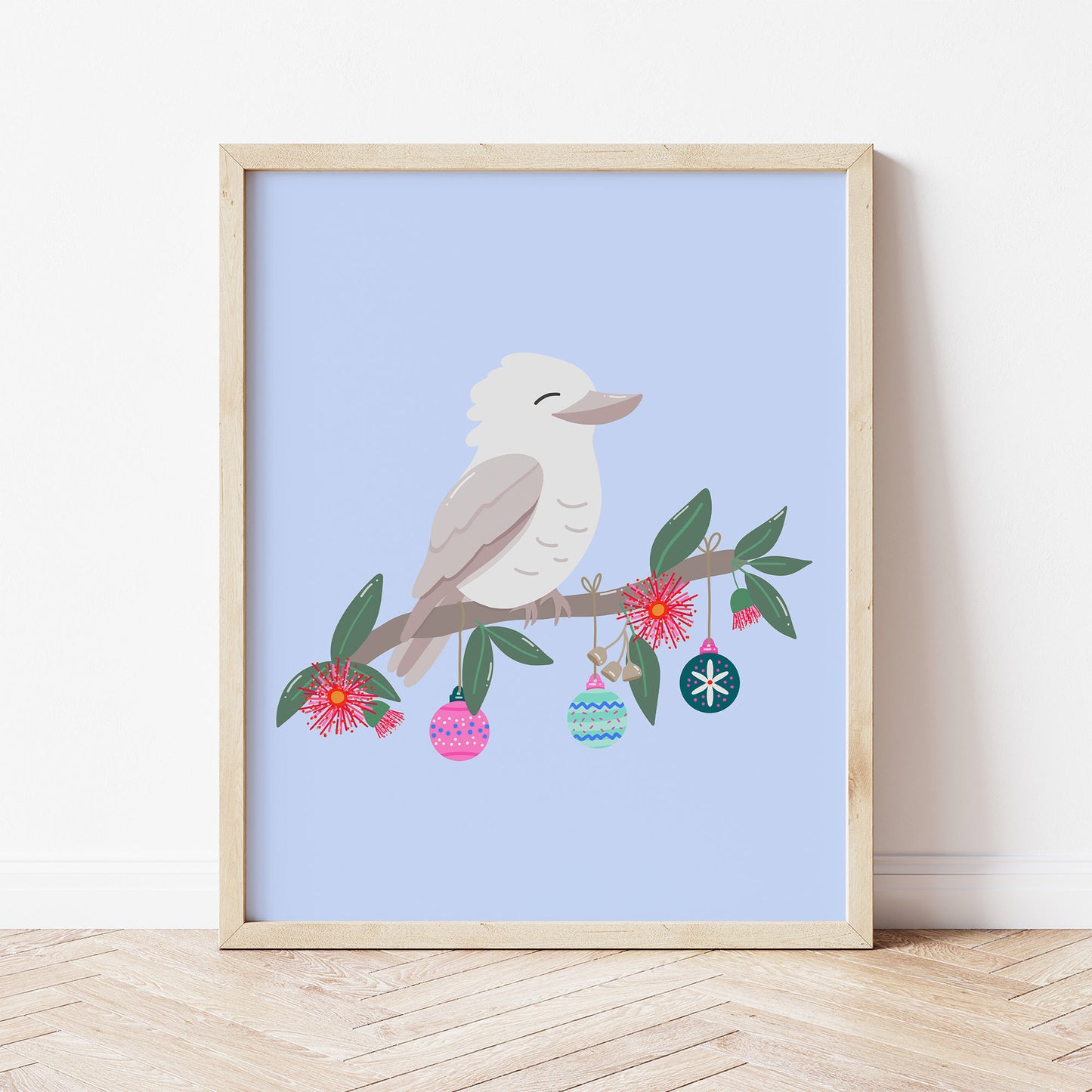 Art Print: Christmas Kookaburra