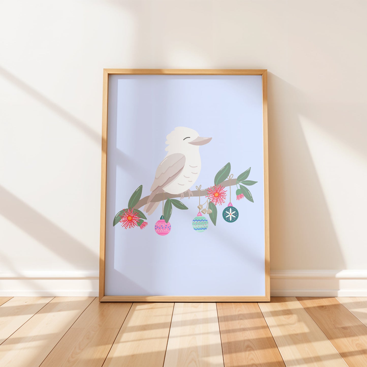 Art Print: Christmas Kookaburra