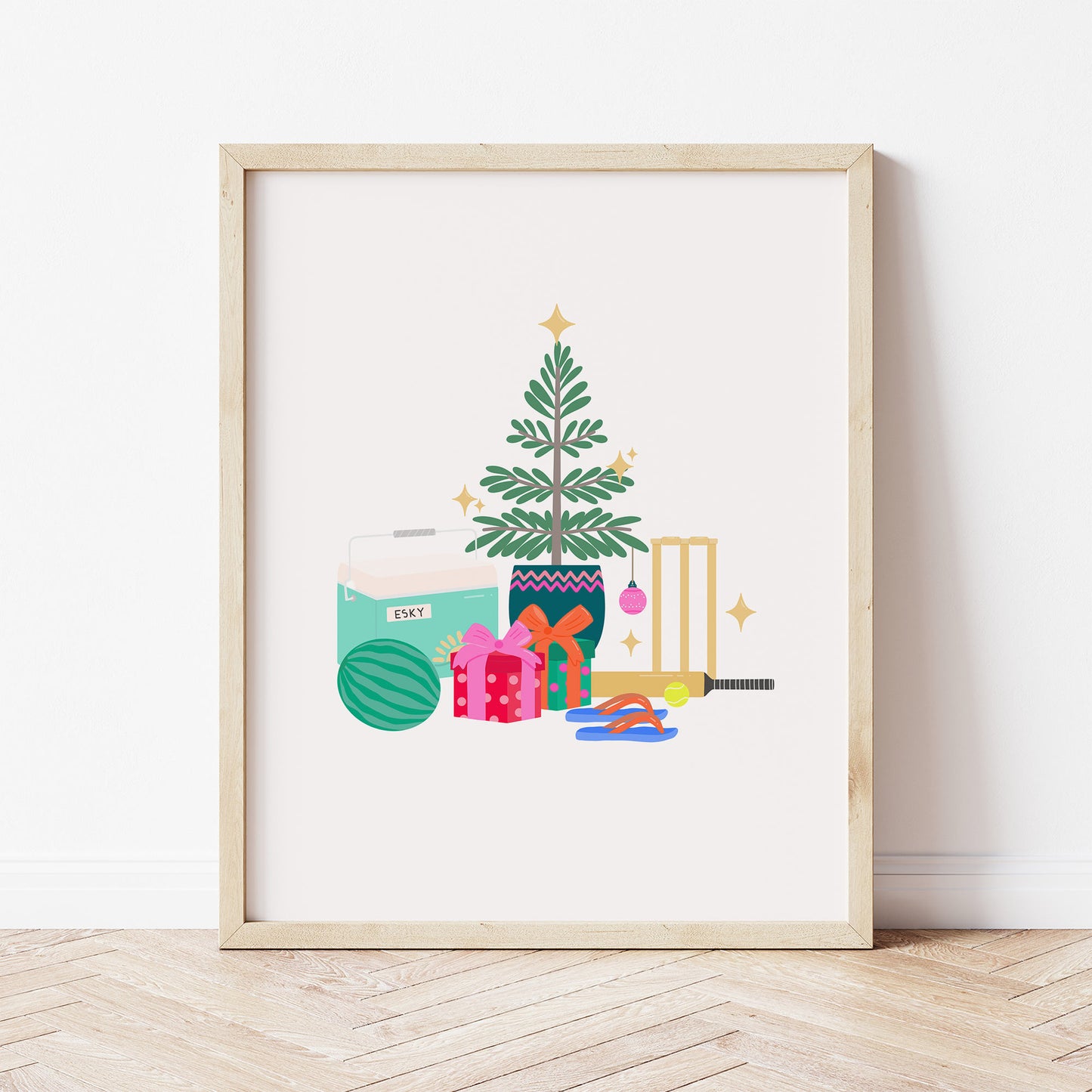 Art Print: Aussie Christmas Outdoors