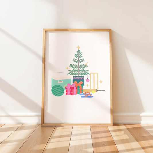 Art Print: Aussie Christmas Outdoors