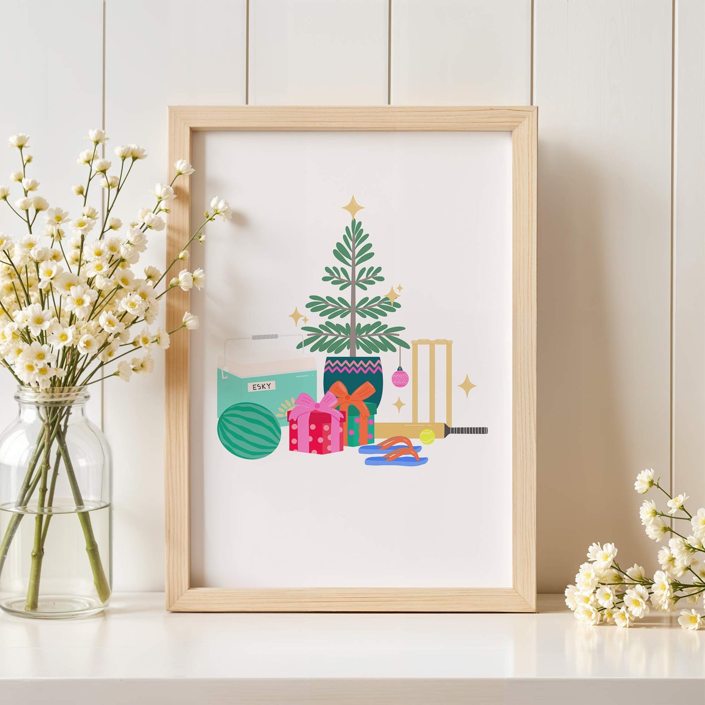 Art Print: Aussie Christmas Outdoors