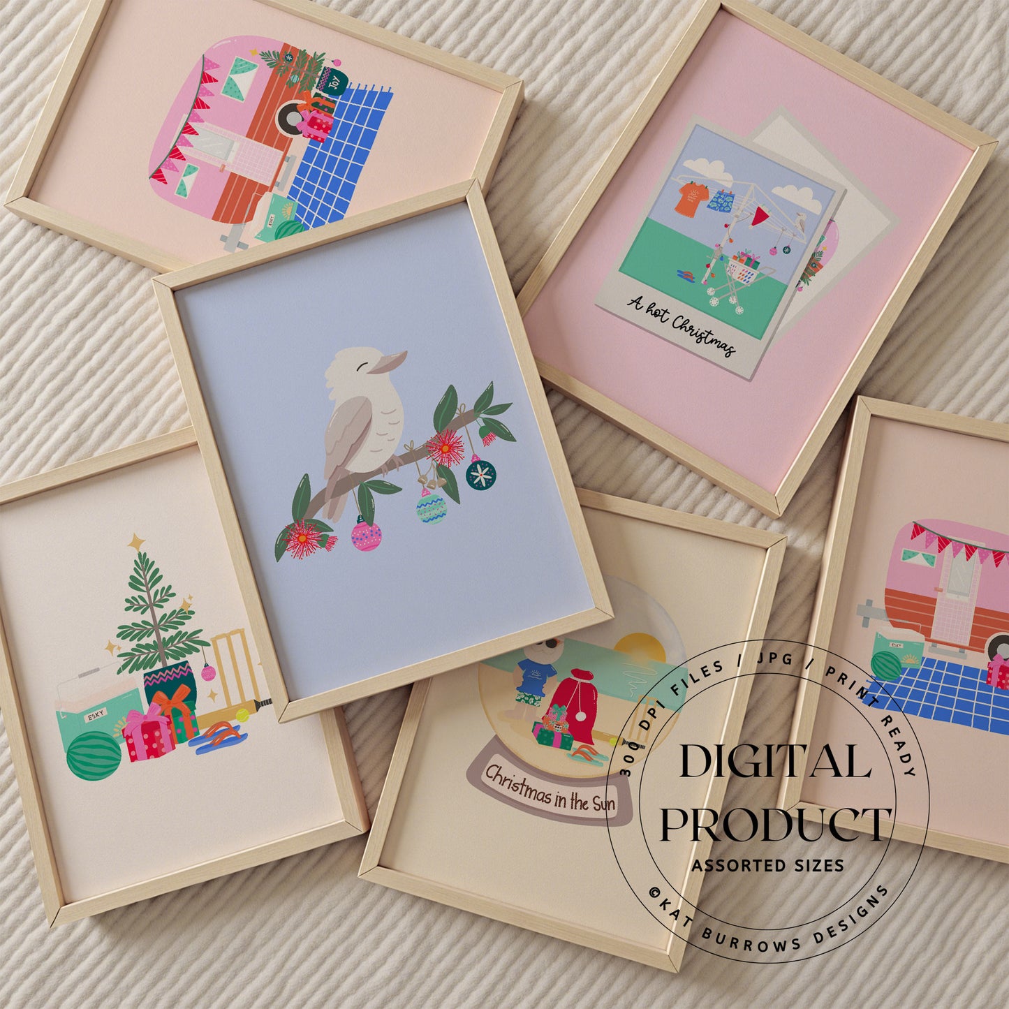 Digital Art Print: Christmas in Summer Bundle