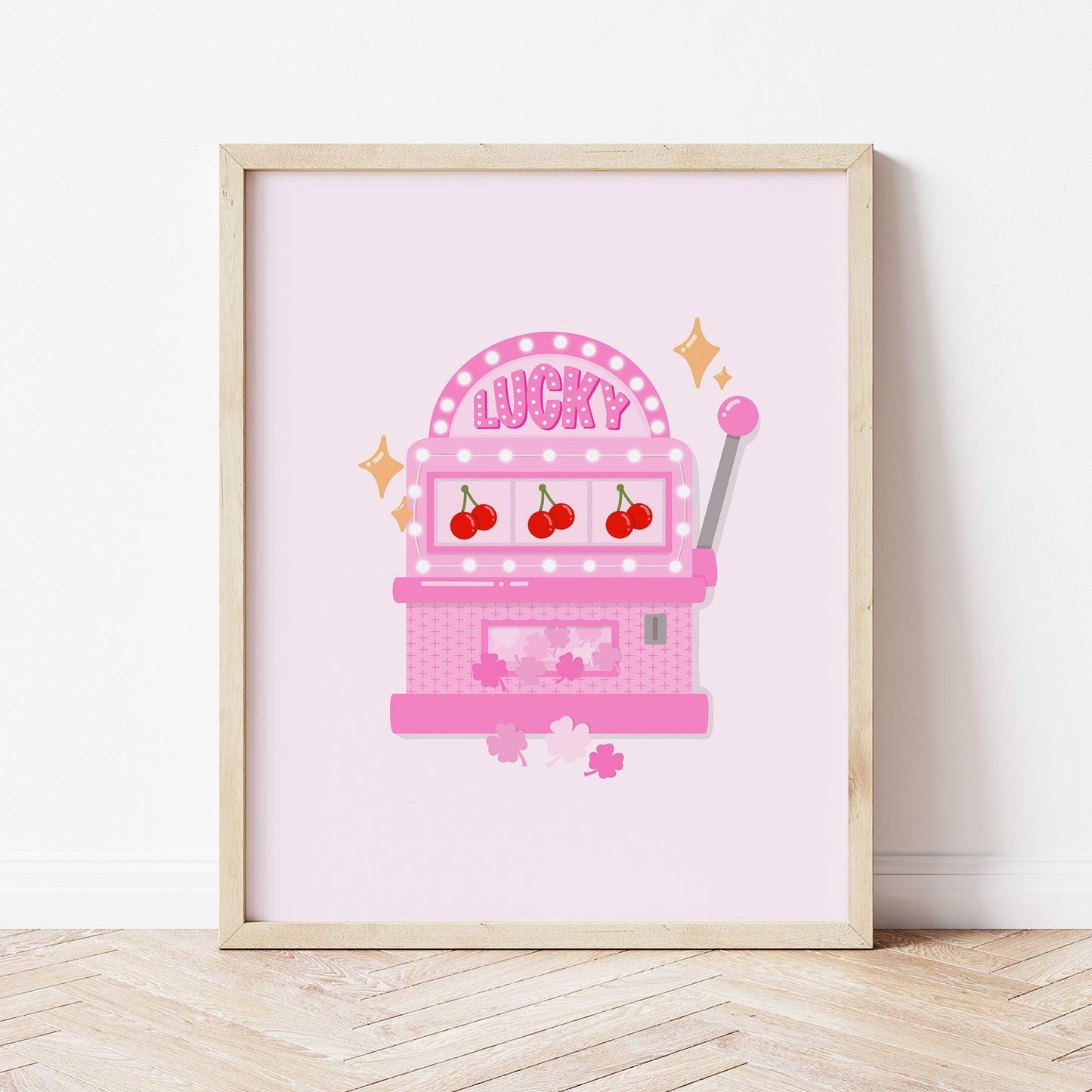 Art Print: Lucky Slot Machine