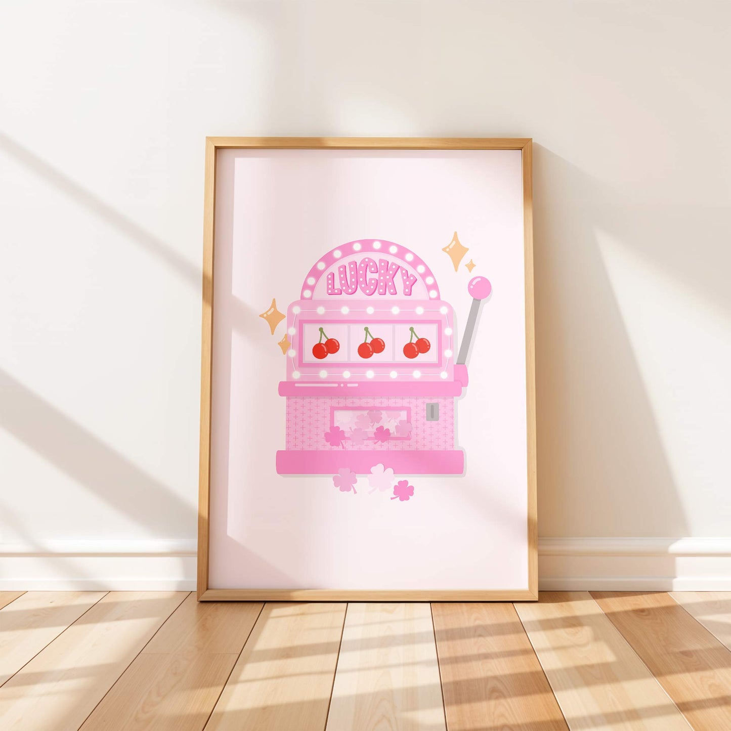 Art Print: Lucky Slot Machine