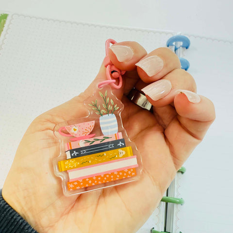 Keychain: Bookish Spring
