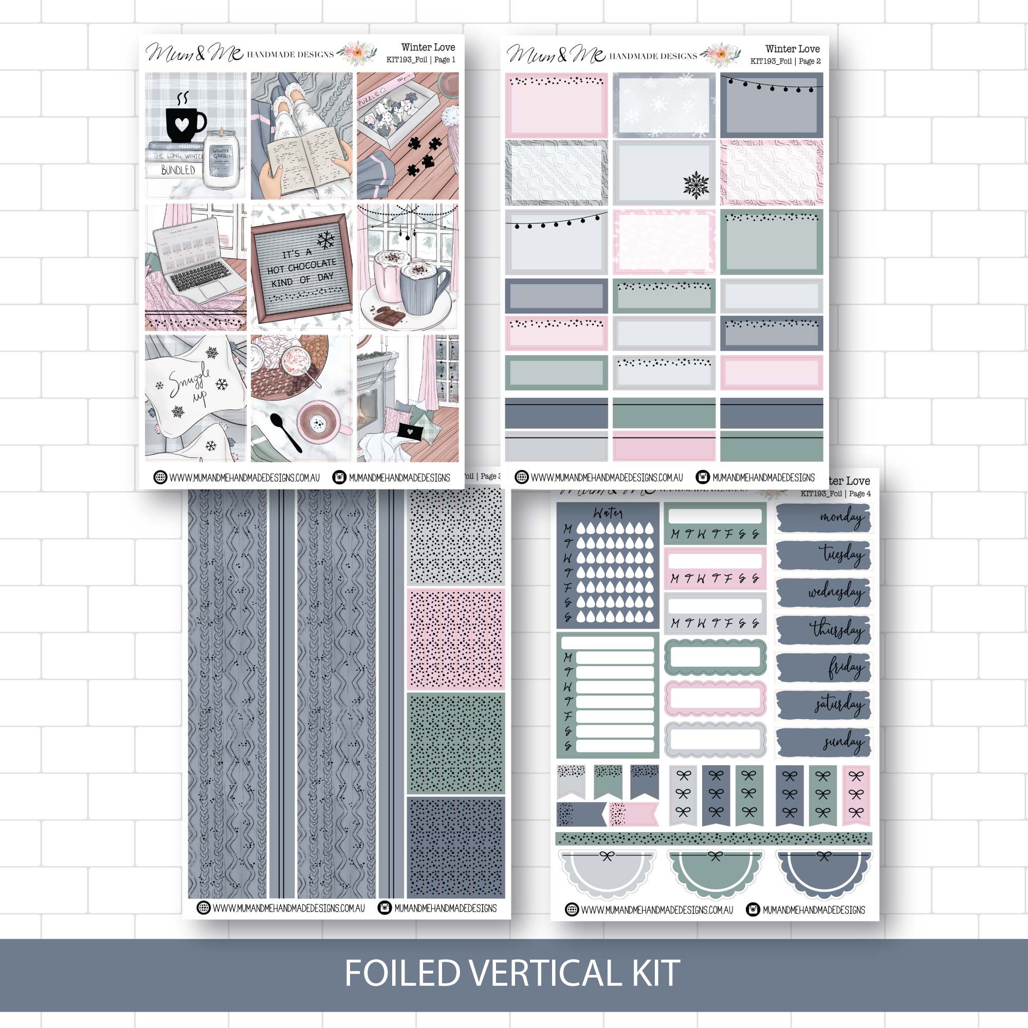 Foiled Kit: Winter Love (SILVER FOIL)