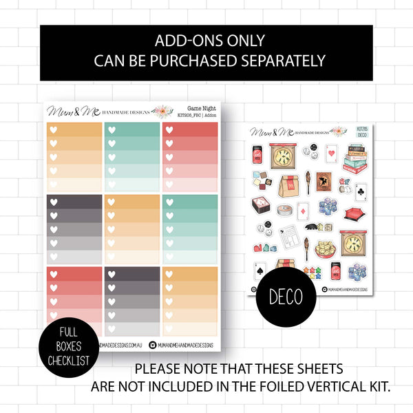 Foiled Kit: Game Night (GOLD FOIL)