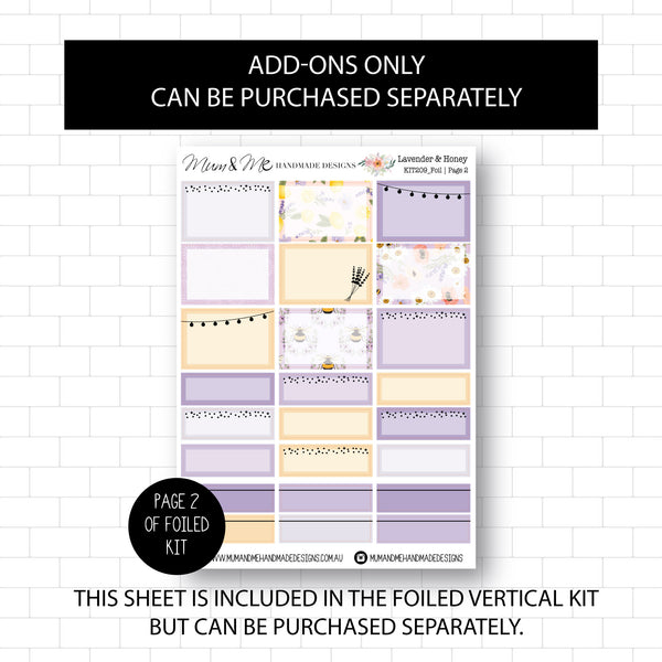 Foiled Kit: Lavender & Honey (GOLD FOIL)