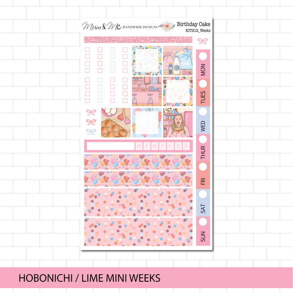 Hobonichi/Lime Weeks: Birthday Cake
