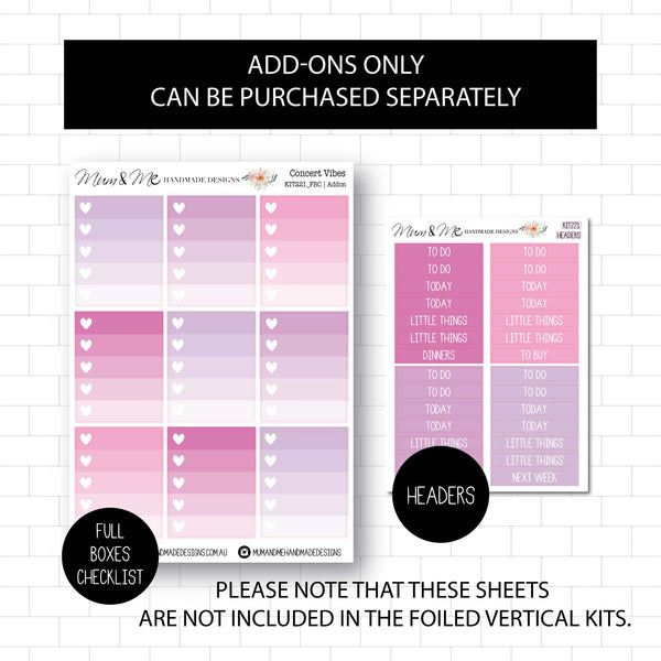 Deluxe Foiled Kit: Concert Vibes (SILVER FOIL)