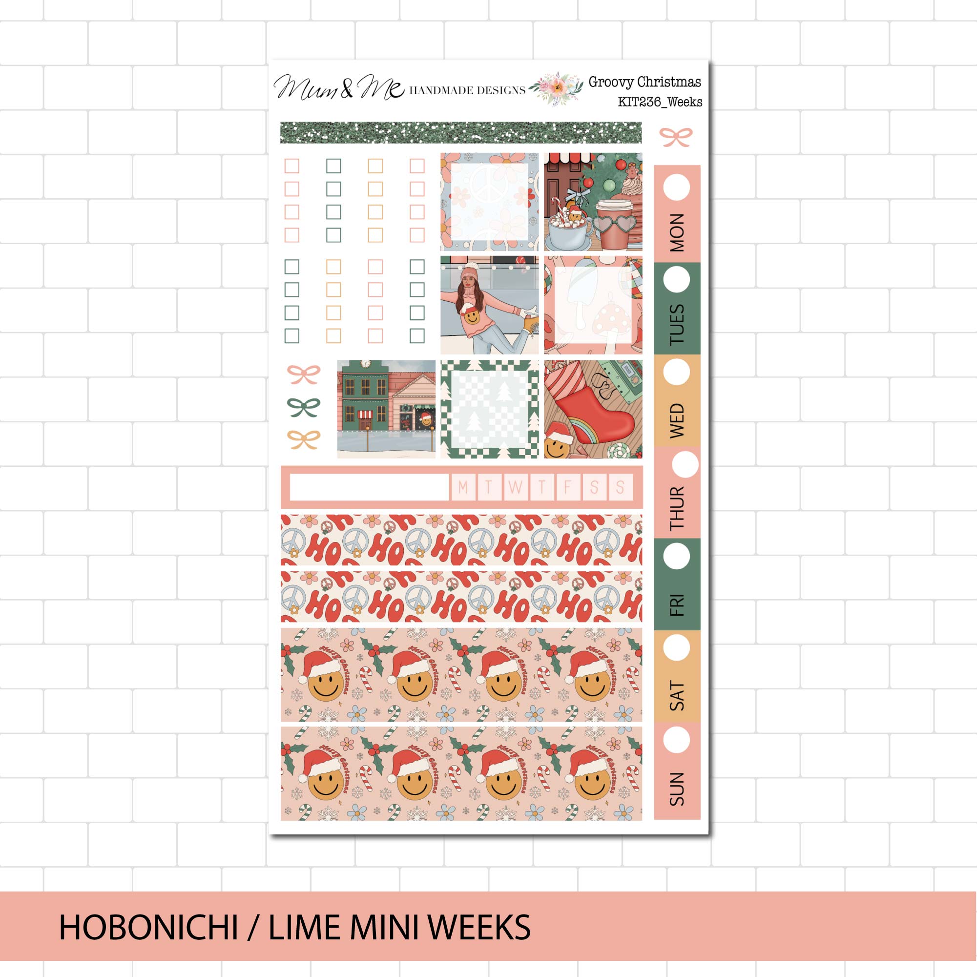 Hobonichi/Lime Weeks: Groovy Christmas