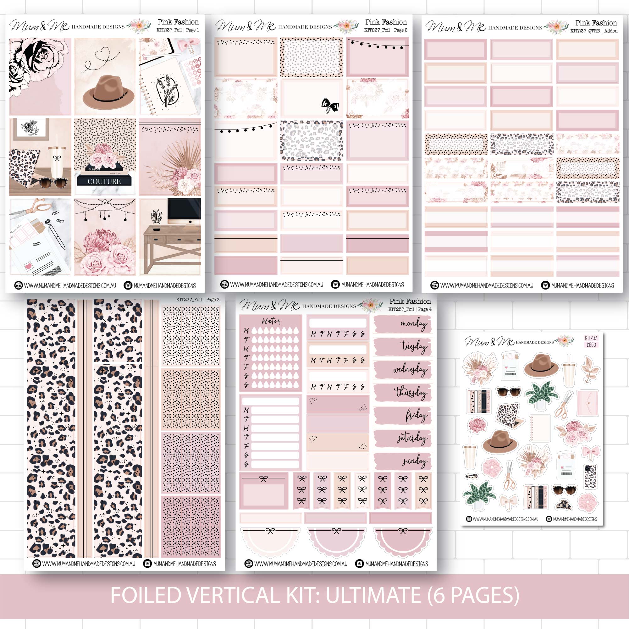 Ultimate Foiled Kit: Pink Fashion (ROSE GOLD FOIL)