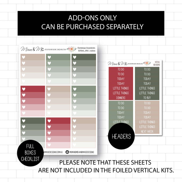 Deluxe Foiled Kit: Christmas Countdown (GOLD FOIL)
