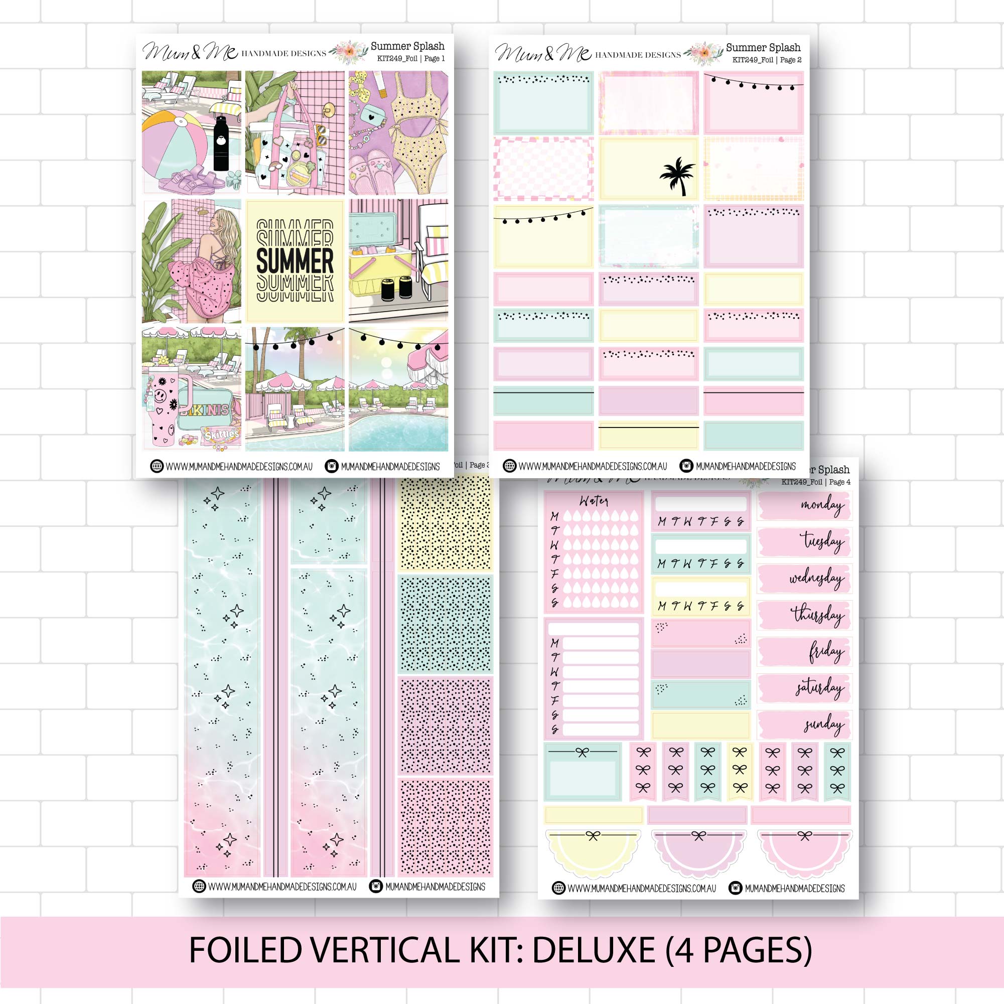 Deluxe Foiled Kit: Summer Splash (SILVER FOIL)